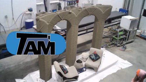 3D Printing Concrete Live - World's Records (Time Lapse)