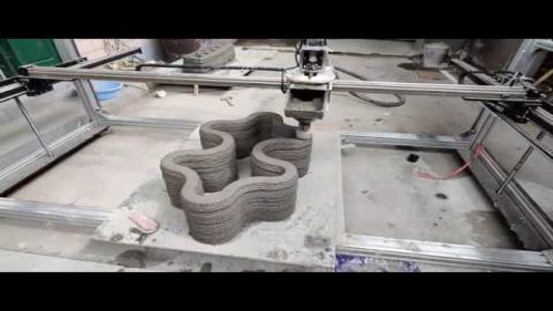 CERAMBOT Tong Concrete 3D Printer | 3D Printing with Portland Cement Concrete-3