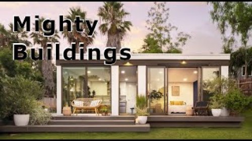 Tiny House made with 3D Printed Synthetic Stone | Mighty Buildings Raised $30M from Silicon Valley