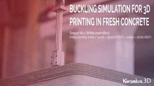 Buckling Simulation for 3D Printing in Fresh Concrete (with Shaun Wu)