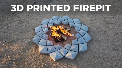 3D Printed Concrete Firepit